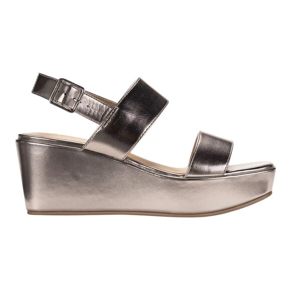 Style & Co Women's Ardenn Double Strap Wedge Sandals Pewter Size 7 1/2 M - Picture 2 of 4